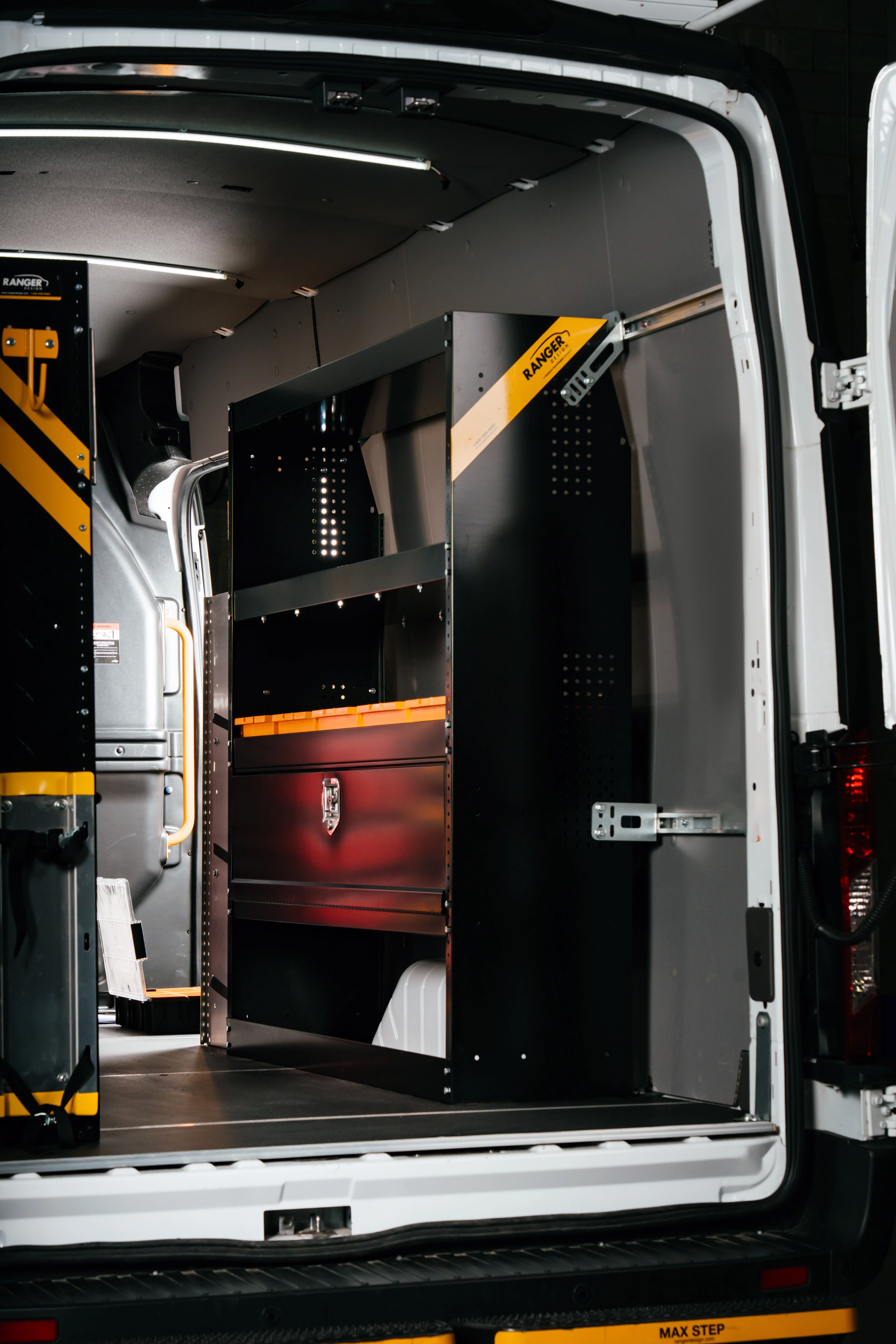 Ranger Design storage solutions for a commercial vehicle